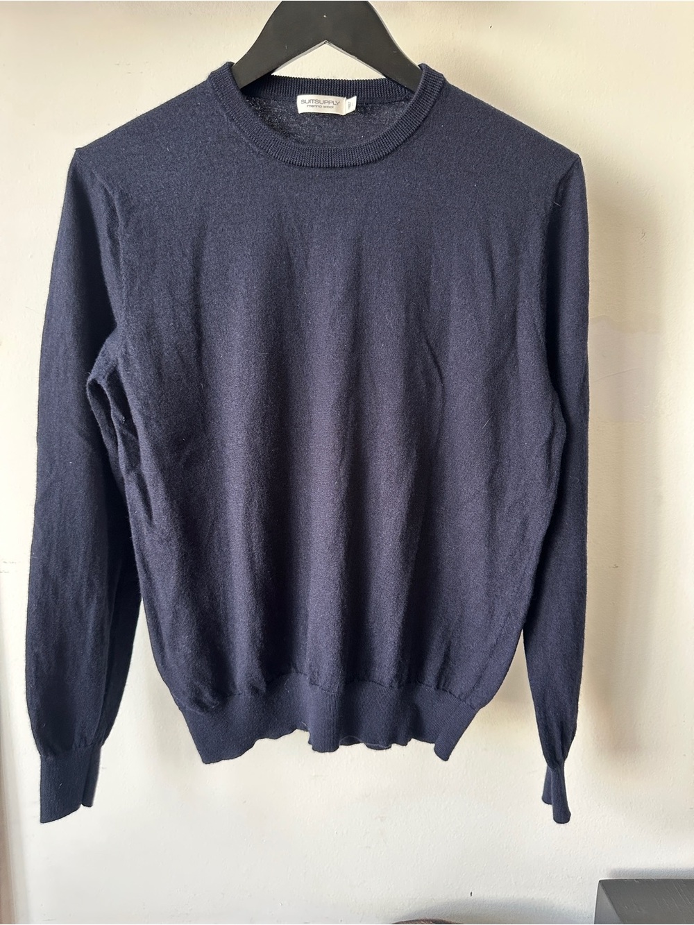 Suitsupply Navy Crewneck Sweater